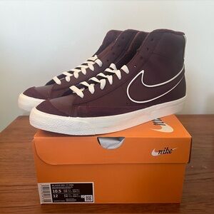 NEW Nike Blazer Men’s Mid 77 Premium Night Maroon Shoes - Size 10.5 Sneakers